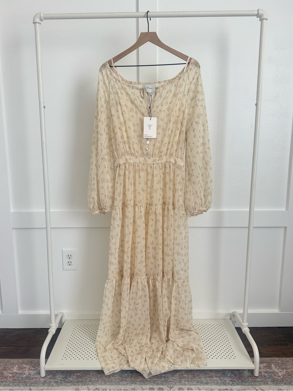 Reformation Becca Floral Maxi Dress